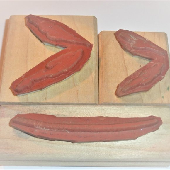 8x Lot of STAMPS 2002 by Stampin' UP Scrapbook Stamp Abstract Flower Handmade - Picture 9 of 12